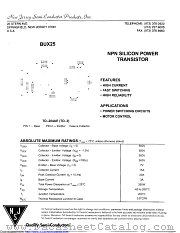 BUX25 datasheet pdf New Jersey Semiconductor