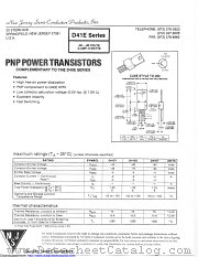 D41E datasheet pdf New Jersey Semiconductor