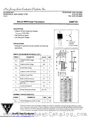 D44T2 datasheet pdf New Jersey Semiconductor