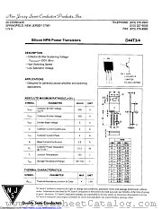 D44T3 datasheet pdf New Jersey Semiconductor