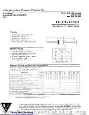 FR303B datasheet pdf New Jersey Semiconductor