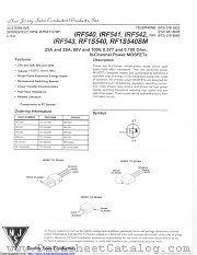 IRF541 datasheet pdf New Jersey Semiconductor