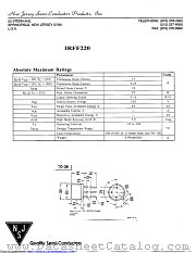 IRFF220 datasheet pdf New Jersey Semiconductor