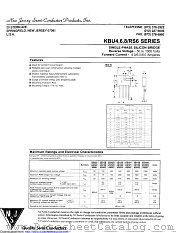 KBU600 datasheet pdf New Jersey Semiconductor