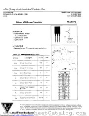KSD5076 datasheet pdf New Jersey Semiconductor