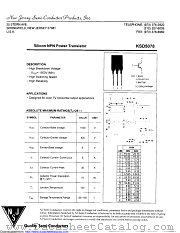 KSD5078 datasheet pdf New Jersey Semiconductor