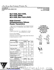 MJ11028G datasheet pdf New Jersey Semiconductor