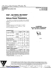 MJ15025 datasheet pdf New Jersey Semiconductor