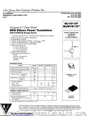 MJ16110 datasheet pdf New Jersey Semiconductor