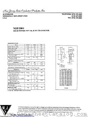 MJE2801 datasheet pdf New Jersey Semiconductor
