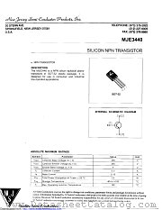 MJE3440 datasheet pdf New Jersey Semiconductor