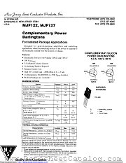 MJF127 datasheet pdf New Jersey Semiconductor