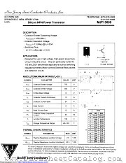 MJF13009 datasheet pdf New Jersey Semiconductor