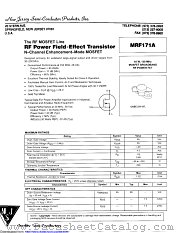 MRF171A datasheet pdf New Jersey Semiconductor