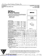 MRF224 datasheet pdf New Jersey Semiconductor