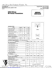 MRF652S datasheet pdf New Jersey Semiconductor