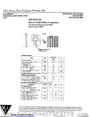 MTM15N20 datasheet pdf New Jersey Semiconductor