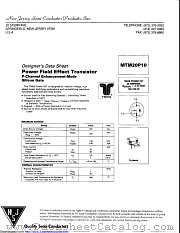 MTM20P10 datasheet pdf New Jersey Semiconductor