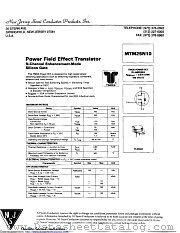 MTM25N10 datasheet pdf New Jersey Semiconductor