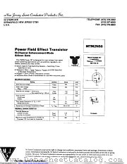 MTM2N50 datasheet pdf New Jersey Semiconductor