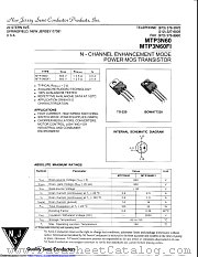 MTP3N60 datasheet pdf New Jersey Semiconductor