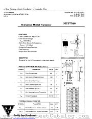 MTP7N60 datasheet pdf New Jersey Semiconductor
