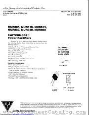 MUR830 datasheet pdf New Jersey Semiconductor