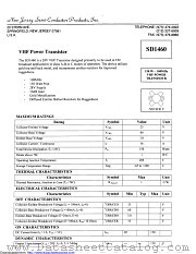 SD1460 datasheet pdf New Jersey Semiconductor