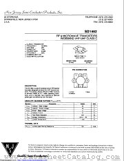 SD1462 datasheet pdf New Jersey Semiconductor
