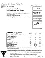 T2322B datasheet pdf New Jersey Semiconductor