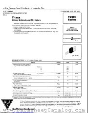 T2500 datasheet pdf New Jersey Semiconductor
