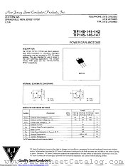 TIP140P datasheet pdf New Jersey Semiconductor