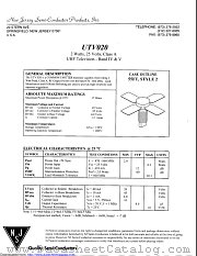 UTV020 datasheet pdf New Jersey Semiconductor