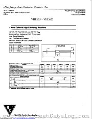 VHE605 datasheet pdf New Jersey Semiconductor