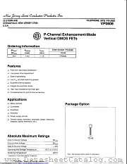 VP0808 datasheet pdf New Jersey Semiconductor