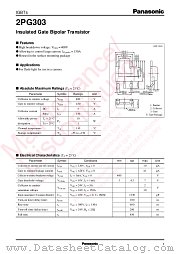2PG303 datasheet pdf Panasonic