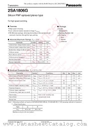 2SA1806G datasheet pdf Panasonic
