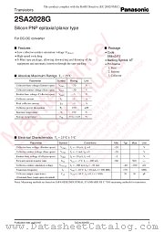 2SA2028G datasheet pdf Panasonic