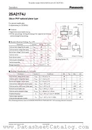 2SA2174J datasheet pdf Panasonic