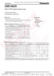 2SB1462G datasheet pdf Panasonic