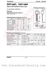 2SC1687 datasheet pdf Panasonic