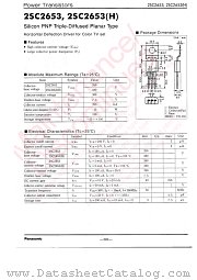 2SC2653 datasheet pdf Panasonic