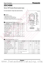 2SC4096 datasheet pdf Panasonic