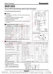 2SD1323 datasheet pdf Panasonic