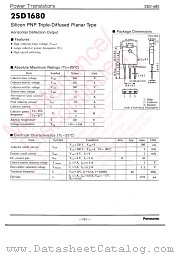 2SD1680 datasheet pdf Panasonic