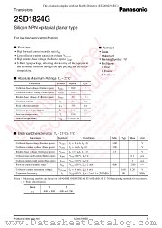 2SD1824G datasheet pdf Panasonic
