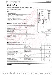2SD1845 datasheet pdf Panasonic