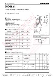 2SD2524 datasheet pdf Panasonic