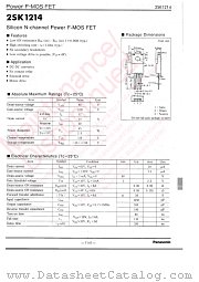 2SK1214 datasheet pdf Panasonic