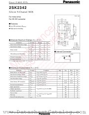 2SK2342 datasheet pdf Panasonic
